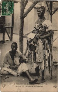 CPA CLERMONT-FERRAND Exposition - Village Noir Danseurs Senegalaises (1255044)