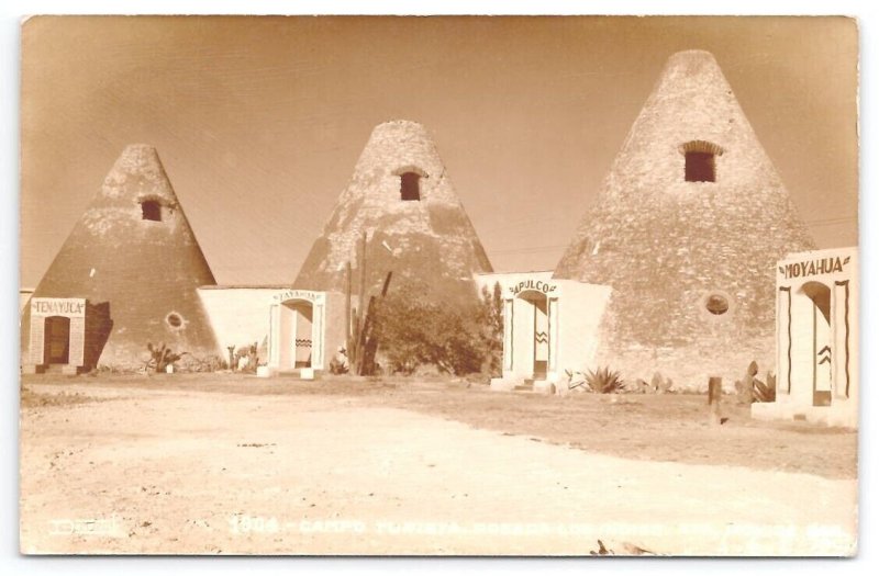 Campo Turista Los Indios Santa Monica Zacatecas Mexico RPPC Postcard D26