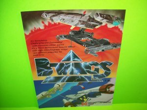 B-WINGS Original 1984 NOS Video Arcade  Flyer Rare Japan Vintage Promo Retro