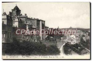 Postcard Old Chateau Aubenas Old Quarter and St Benedict Road Vals