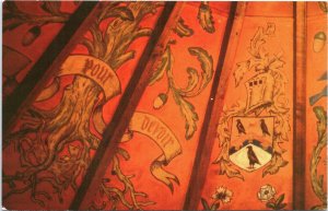 Postcard IL Oregon Stronghold Castle Detail of the Library Ceiling 1960s V155