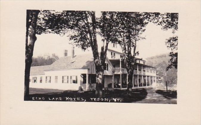 Vermont Tyson Echo Lake Hotel Real Photo