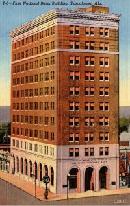 Alabama Tuscaloosa First National Bank Building Curteich