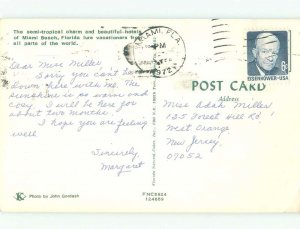 Pre-1980 BEACH SCENE Miami Beach Florida FL d7913