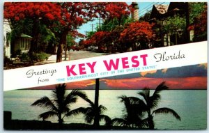 M-4257 Greetings from Key West Florida Southernmost City of the USA