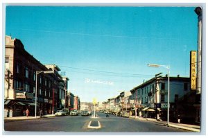 Danbury Connecticut Postcard Main Street Hat City Business Building 1960 Antique