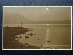 Cumbria DERWENTWATER BY MOONLIGHT c1914 RP Postcard by Judges 2053