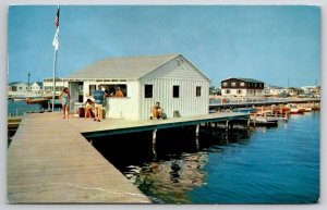 Wilsons Pier Dewey Beach On Rehoboth Bay Delaware 1958 Postcard H34