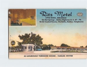 Postcard Ritz Motel, Little Rock, Arkansas