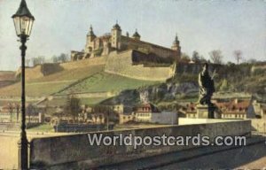 Alte Mainbrucke und Feste Marienberg Wurzburg Germany Unused 