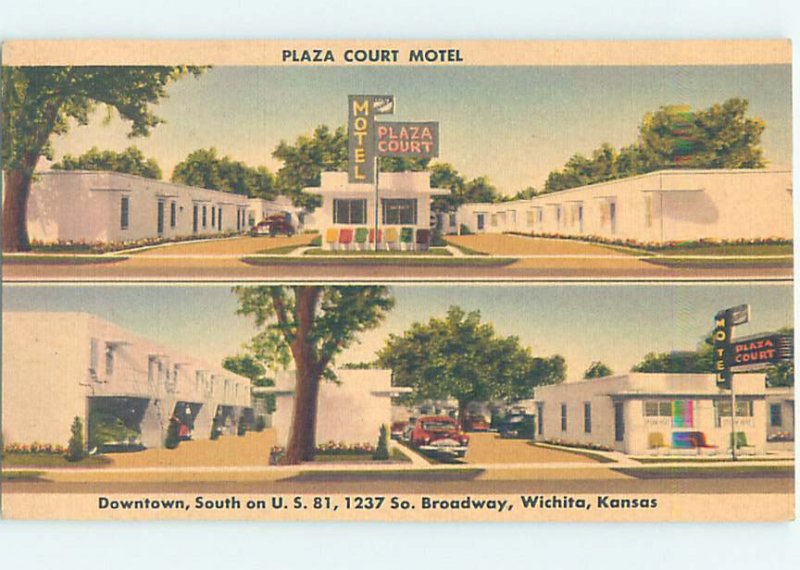 Linen MOTEL SCENE Wichita Kansas KS AD9772