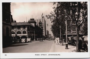 South Africa Johannesburg Rissik Street Vintage RPPC C092