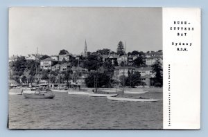 RPPC Boats on Rush Cutters Bay Sydney Australia UNP Unused Postcard H17