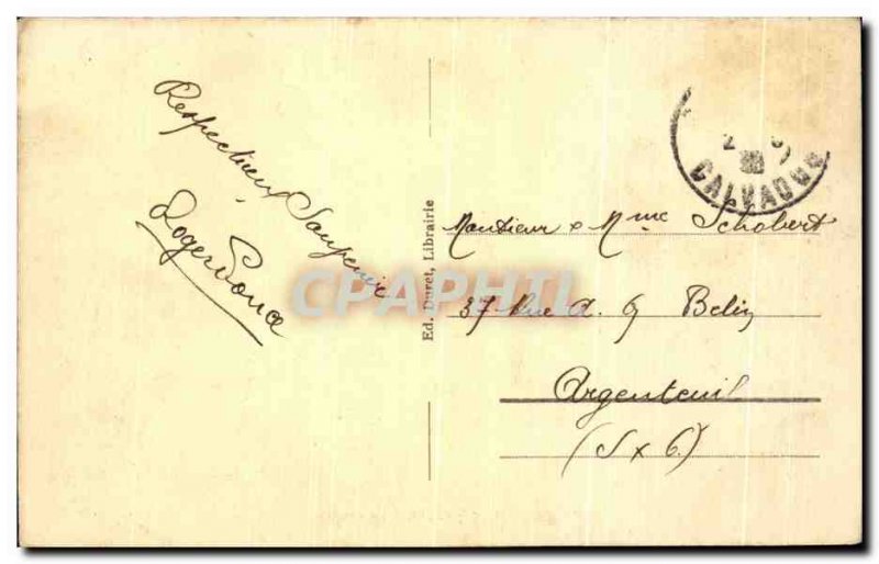 Old Postcard Cabourg The Beach