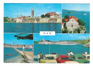 RAB Croatia Island Adriatic Sea Panoramas Port Multiview 4X6 Vjesnik Postcard