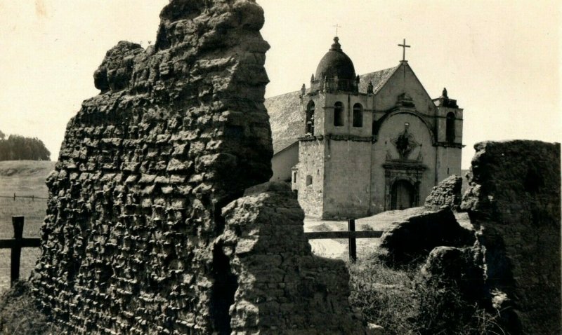 c. RPPC San Carlos Mission & Ruins Postcard F65