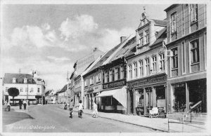 Assens Denmark Ostergade Street Scene Vintage Postcard JI658265