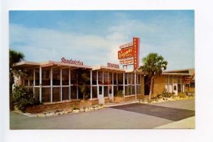 Daytona Beach FL Drive-In Seafood Postcard
