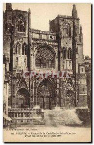 Old Postcard Vienna Facade of the Cathedral Saint Maurice