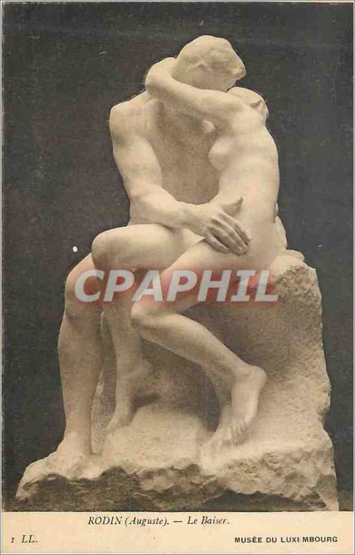 Old Postcard Musee du Luxembourg Rodin (Auguste Le Baiser