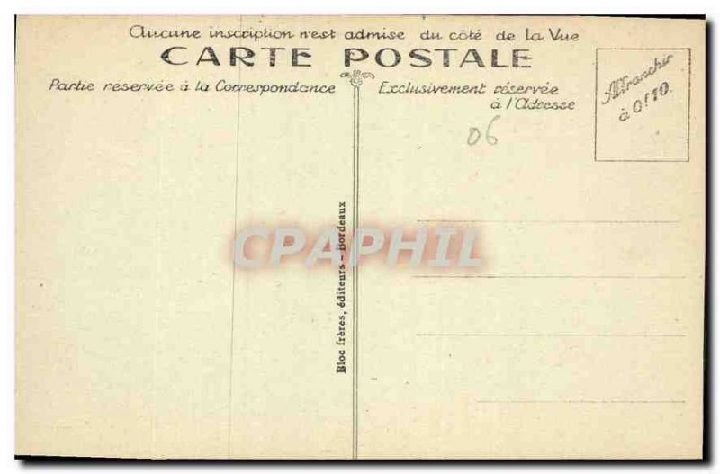 Old Postcard Eze the Rock View from the Corniche road