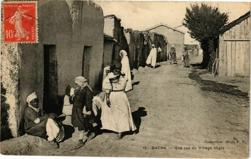 CPA AK Algérie-Batna-Une rue du Village Negre (238677)