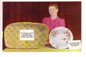 Original Basket and Basin with Madame Legros, Dionne Quints, Callander, Ontario