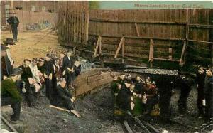 NJ, Plainfield, New Jersey, Miners ascending from Coal Shaft, Scranton News 604