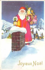 B86322 santa with toys  and fir france santa claus father christmas papa noel