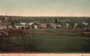 1908 Birds Eye View of Panama North Dakota City View, Vintage Postcard