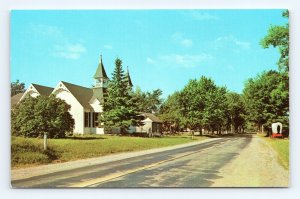Hubbard Phelps Memorial Chapel Huron City Michigan MI UNP Chrome Postcard K13