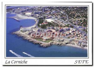 Modern Postcard Sete France aerial view of the Corniche