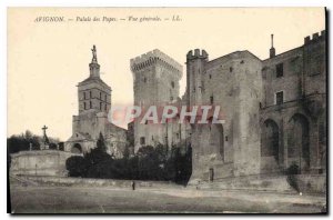 Old Postcard Avignon Popes' Palace General view