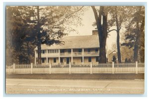 c1910's Res. D.J Warner Salisbury Connecticut CT RPPC Photo Antique Postcard