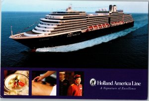 Advertising, Holland America Line Cruise Ship Eurodam Postcard C76 