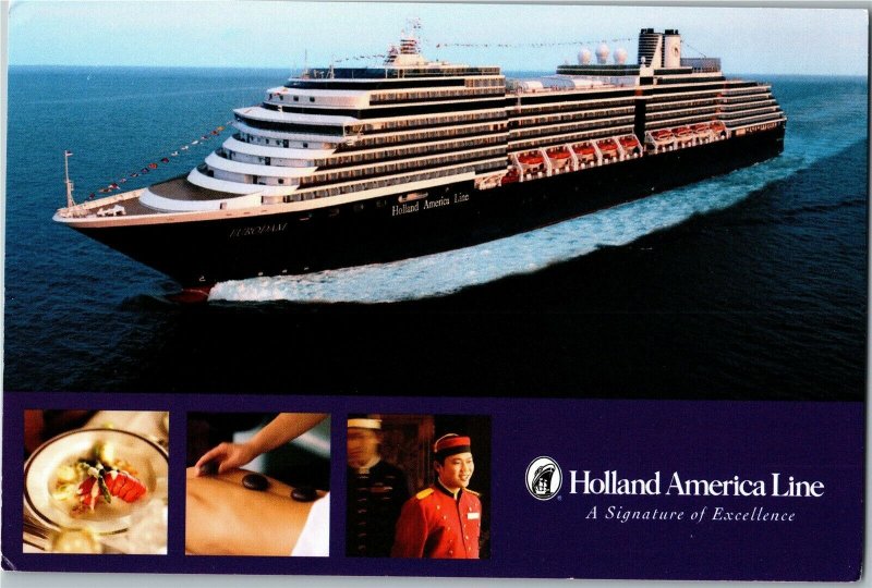 Advertising, Holland America Line Cruise Ship Eurodam Postcard C76