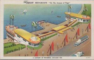 Postcard Chicago IL World's Fair Thompson's Restaurants 1934 Century Progress