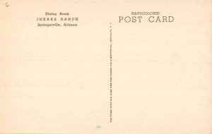 Springerville Arizona dining room interior  Jokake Ranch antique pc BB55 