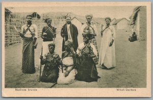 BRAZIL WITCH DOCTORS MEDICOS BRUXOS ANTIQUE POSTCARD