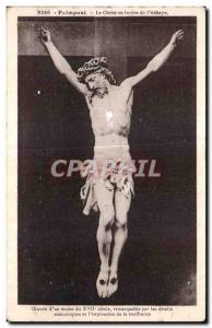 Old Postcard Paimpont Christ in Ivory L Abbaye