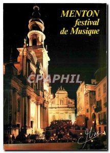 Modern Postcard Images & Lights of France Alpes Maritimes Menton Music Festiv...