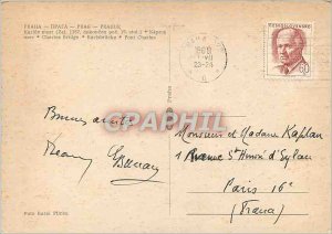 Postcard Modern Prague charles bridge