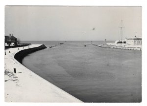 France Trouville Old Pier Mouth of Touques Anciennes Jetee Glossy Photo Postcard