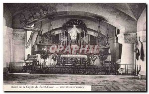 Old Postcard Altar of the Crypt of the Visitation Sacre Coeur D Annecy