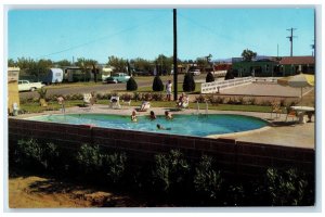 c1950's Ambassador Downs Trailer Park Mesa Arizona AZ, Swimming Pool Postcard