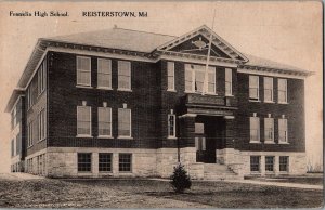 Franklin High School Reisterstown Maryland Vintage Postcard 1906 KJ9