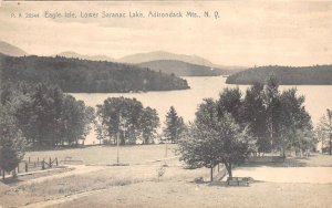 NY, New York  EAGLE ISLE~LOWER SARANAC LAKE  Adirondack Mtns  ROTOGRAPH Postcard
