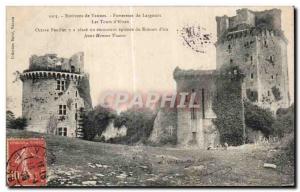 Old Postcard Environs de Vannes Fortress Largouët Tours of Elven