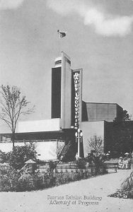 Chicago Century of Progress Dairies Exhibit Building B&W Postcard  Unused