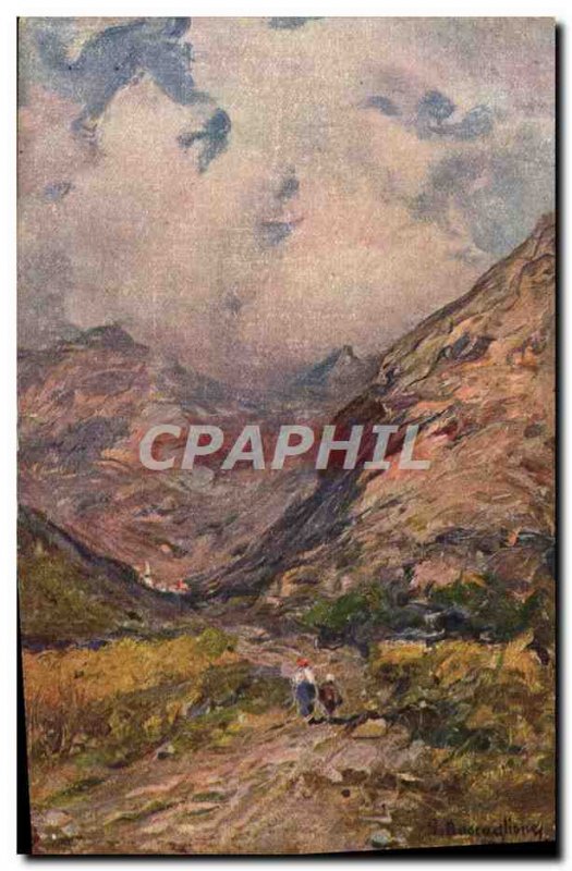 Old Postcard Badraglioney Landscape
